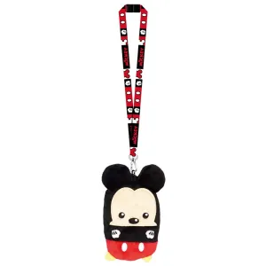 Disney Mickey Mouse Plush Lanyard with Pouch Cardholder