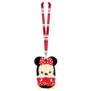 Disney Minnie Mouse Plush Lanyard with Pouch Cardholder