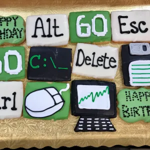 Dozen Computer Theme Cookies