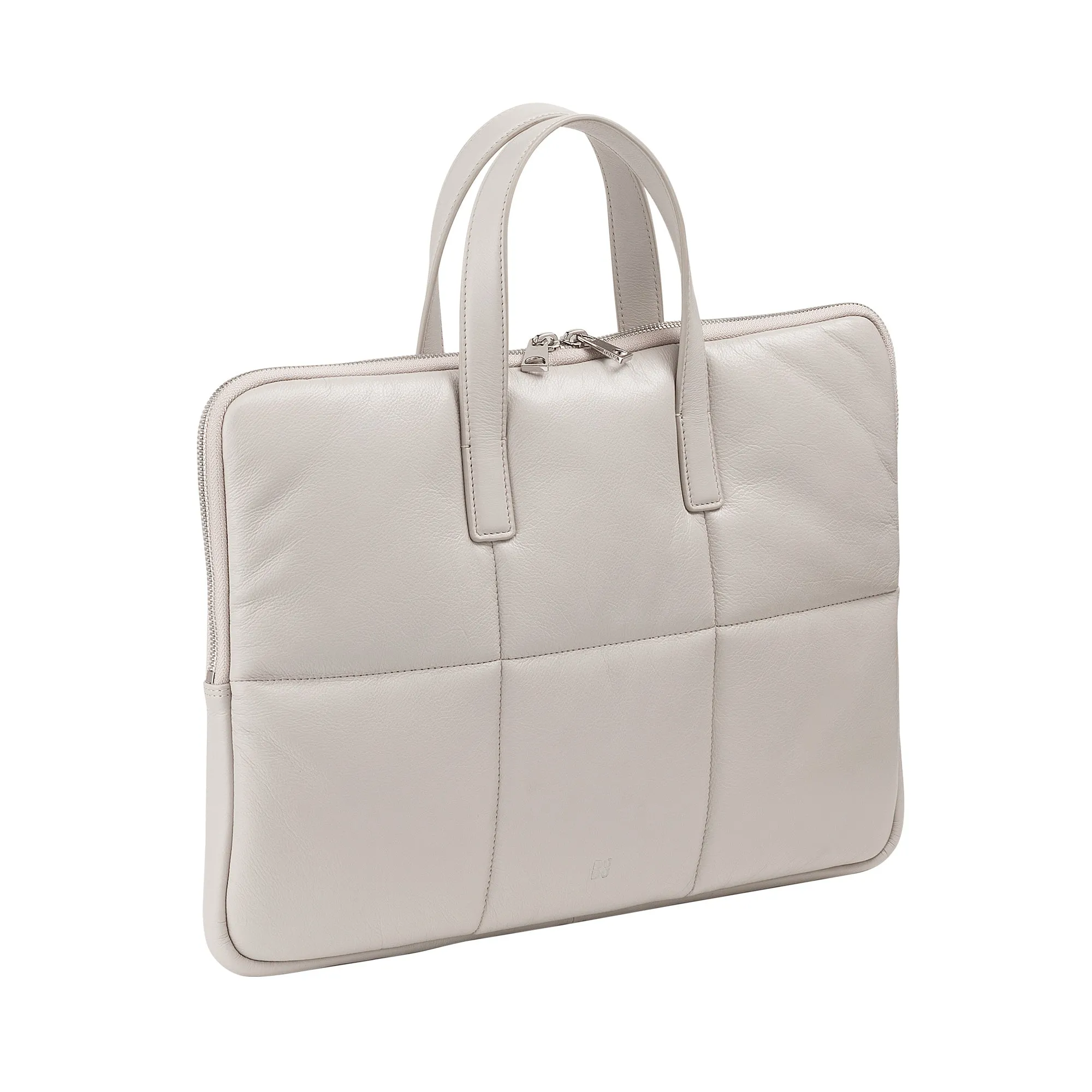 DUDU BAG PC WOMAN 14 -inch PC Woman with padded quilted leather shoulder strap, MacBook Notebook Laptop NoteBook holder up to 14 ”, Elegant Sleeve Bag Fold