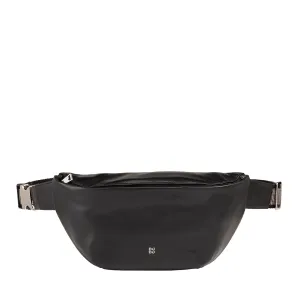 DUDU Marsupy in real leather for men woman with adjustable belt, clean clean design, 3 zip gnawing