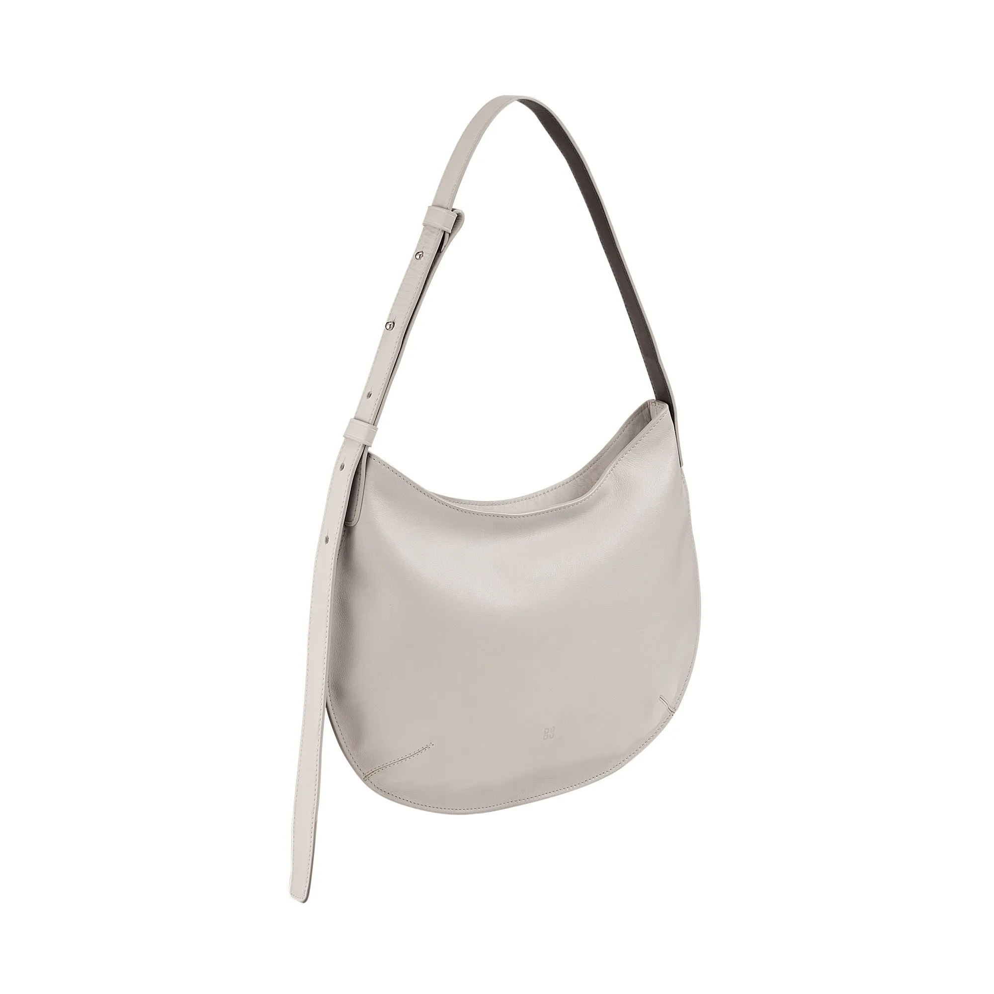 DUDU shoulder bag medium woman in real leather, hobo bag with adjustable shoulder strap, shoulder bag with zip zip