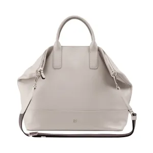 DUDU shoulder bag shoulder elegant woman in real leather, handbag with two handles and zip zipper