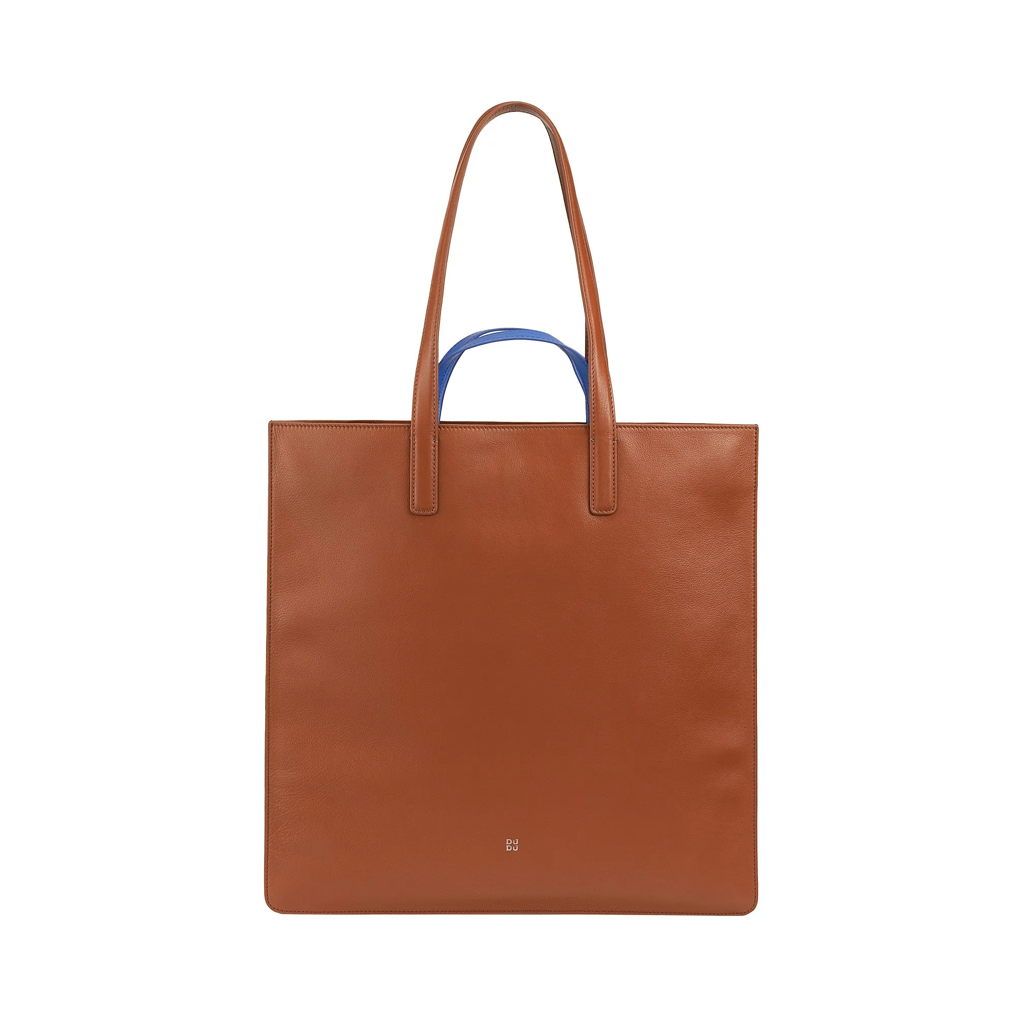 DUDU WOMEN SOFT WOMEN BAG, BAG Tote Shopping in colored leather, double handles, elegant shoulder bag, large handbag