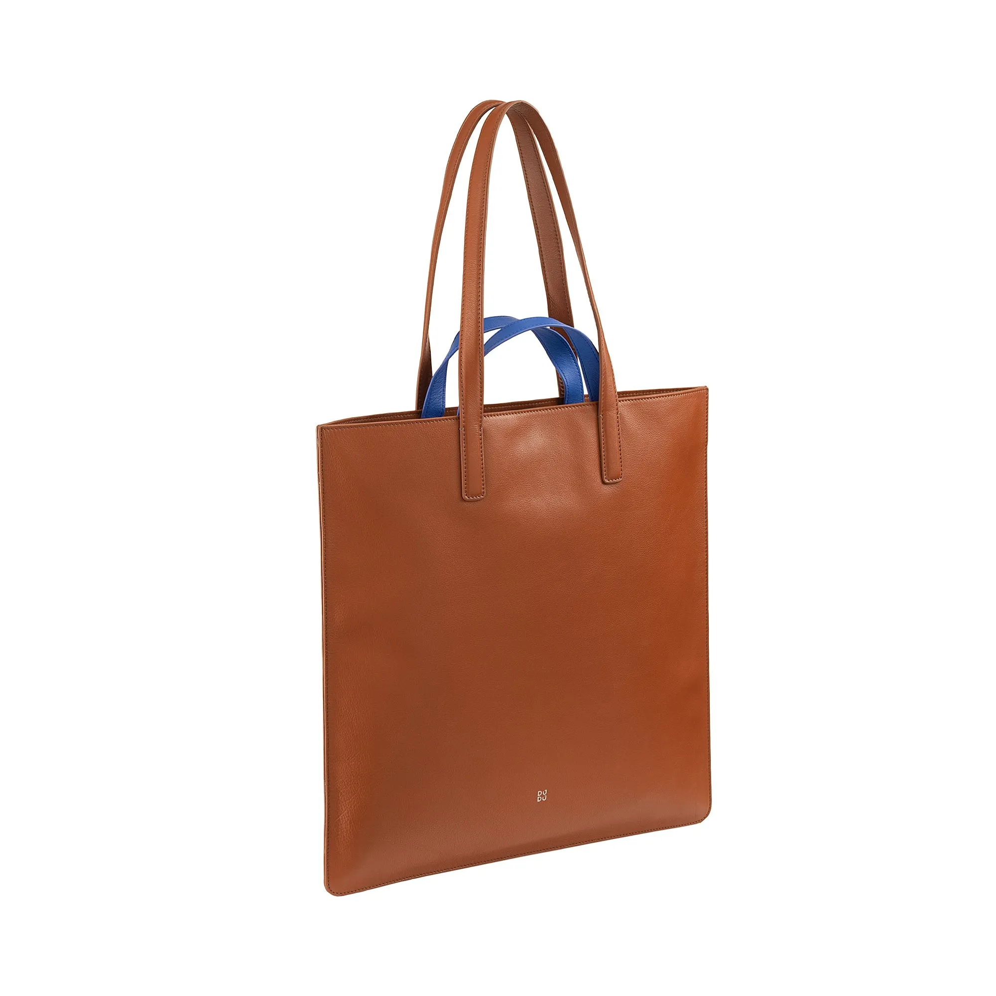 DUDU WOMEN SOFT WOMEN BAG, BAG Tote Shopping in colored leather, double handles, elegant shoulder bag, large handbag