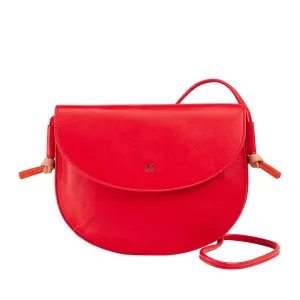 DUDU Women's shoulder bag with real leather flap, small shoulder bag with magnetic button skate, bag