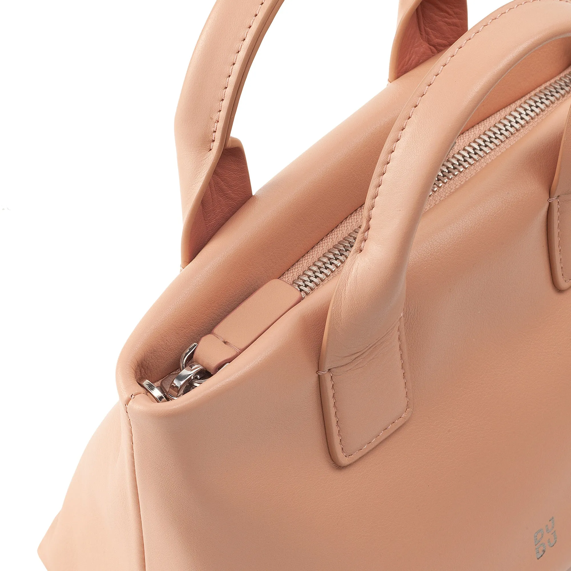 DUDU Women's Woman Boxing Bag in real leather, Elegant Sera Mini Bag bag, 22 x 13 cm, double handles, chain shoulder strap, zip closure