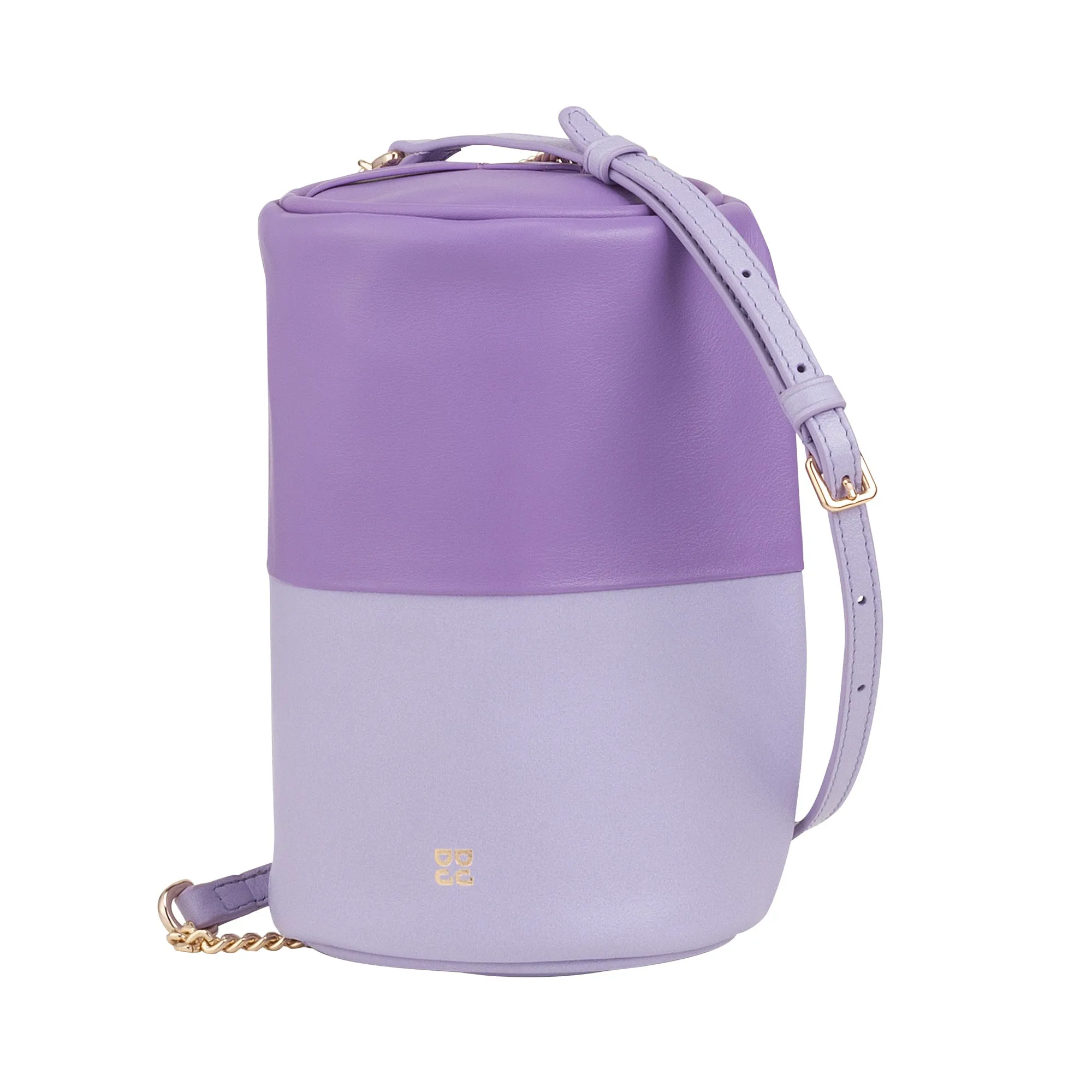 DUDU Women's Women's Leather Bag, shoulder bag with chain and leather, small fashion cylinder bag elegant with zipper