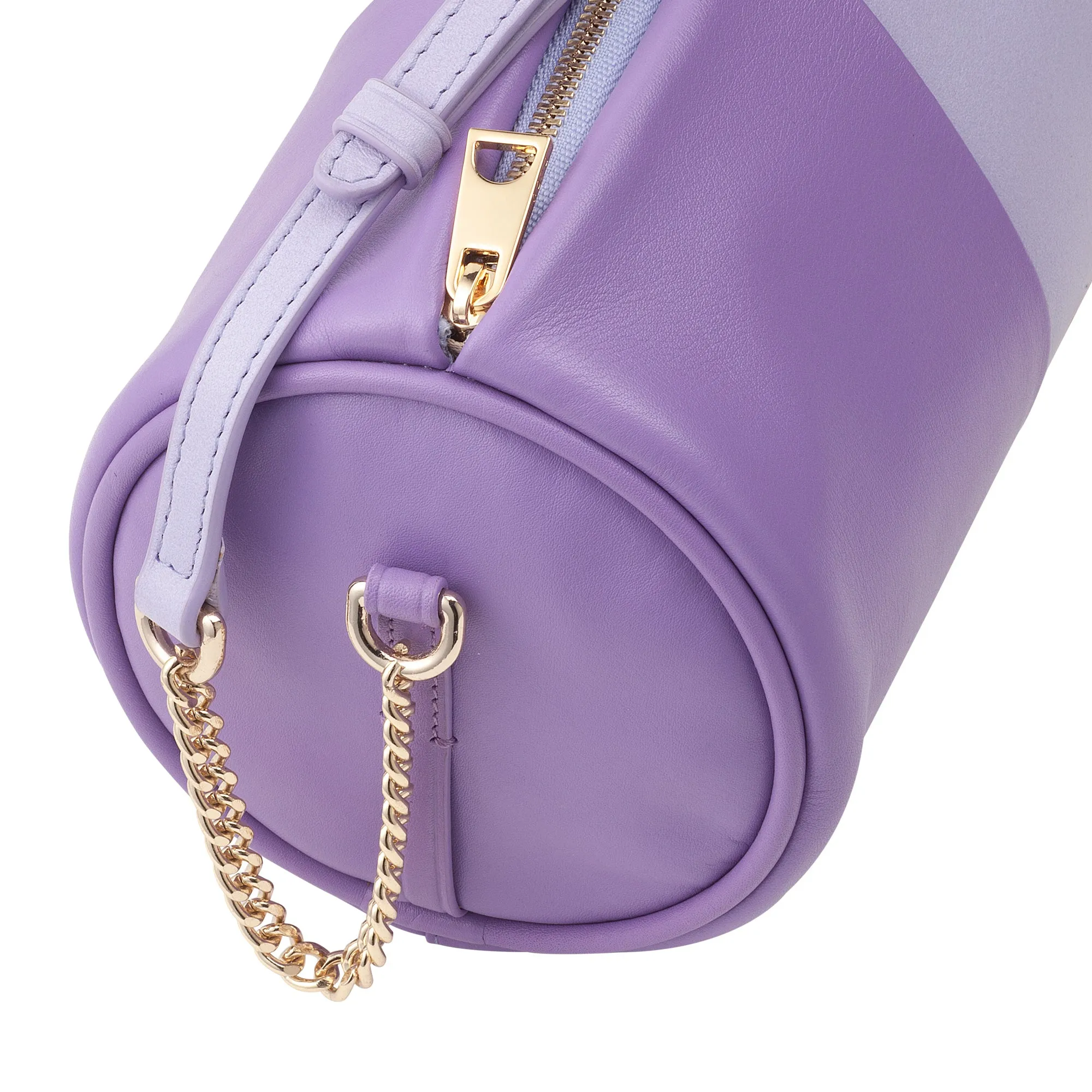 DUDU Women's Women's Leather Bag, shoulder bag with chain and leather, small fashion cylinder bag elegant with zipper