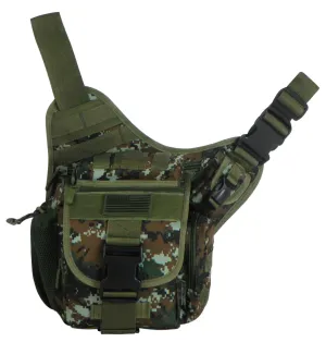 East West USA Hiking Tactical Shoulder Sling Trail Utility Bag RTC511 GREEN ACU