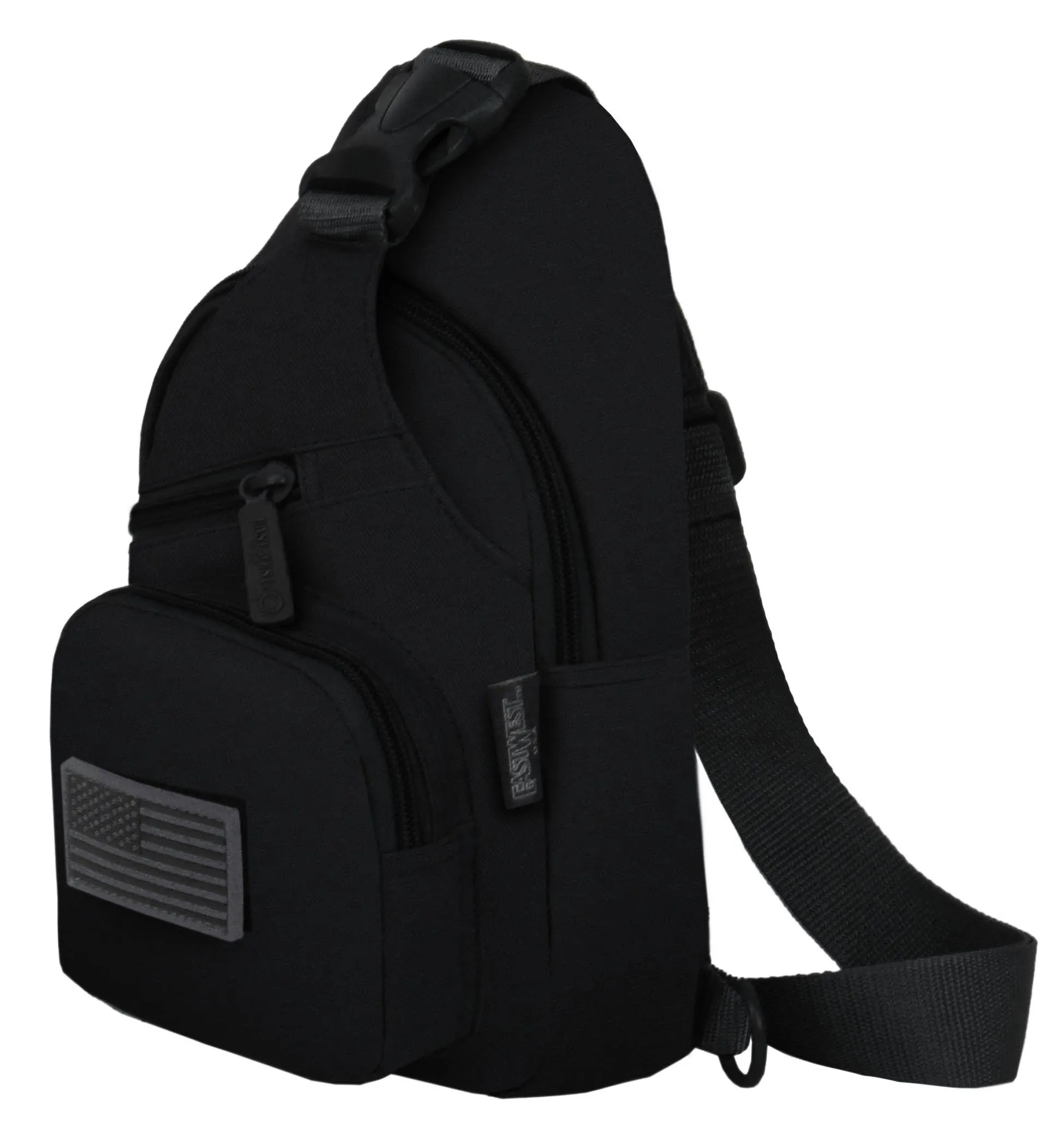 East West USA Tactical Military Sling Chest Utility Pack Bag RT528 BLACK