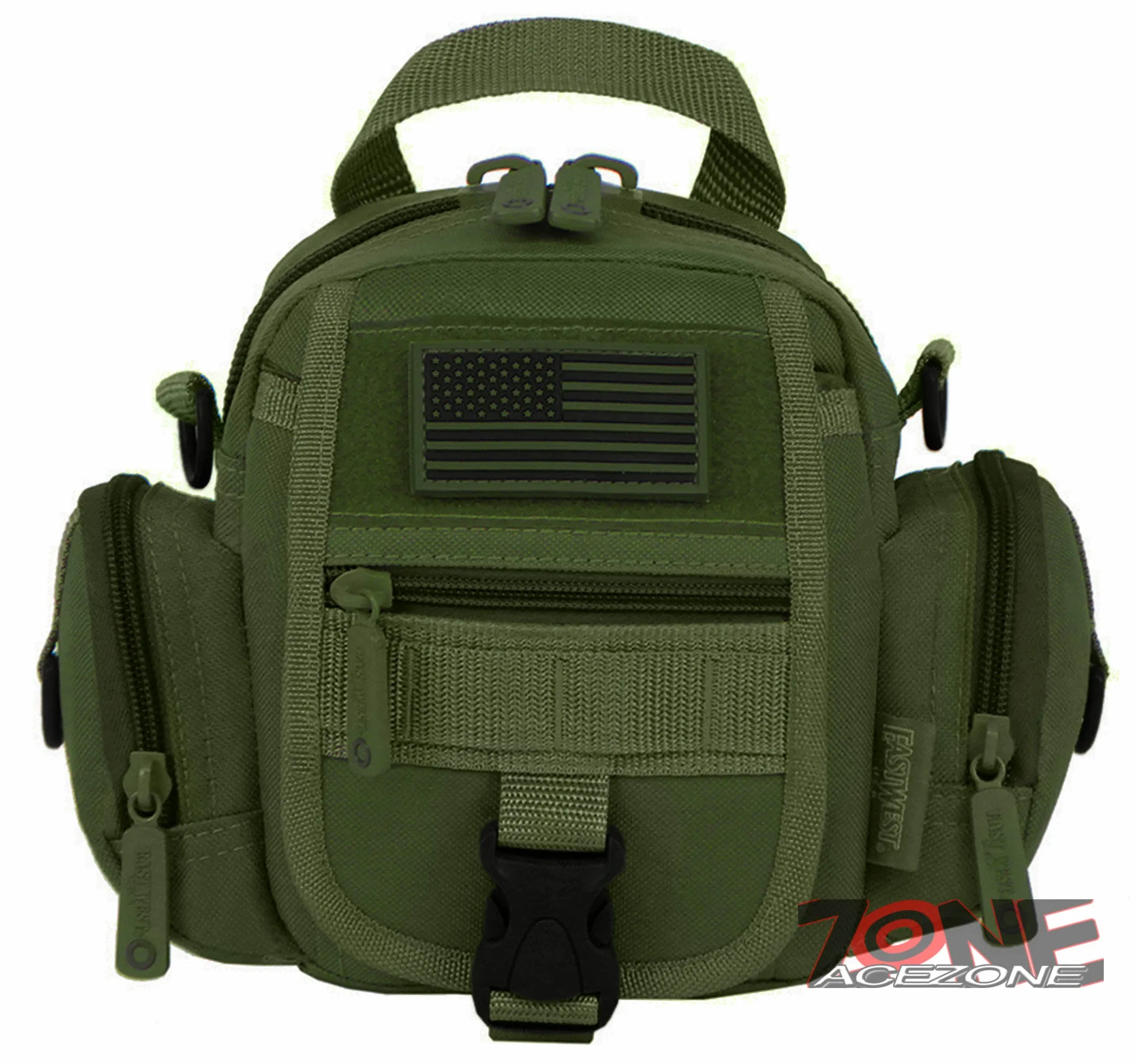 East West USA Tactical Multi Molle Assault Sling Utility Bag RT527 OLIVE