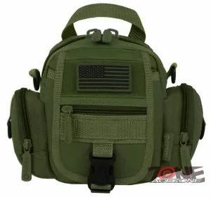 East West USA Tactical Multi Molle Assault Sling Utility Bag RT527 OLIVE