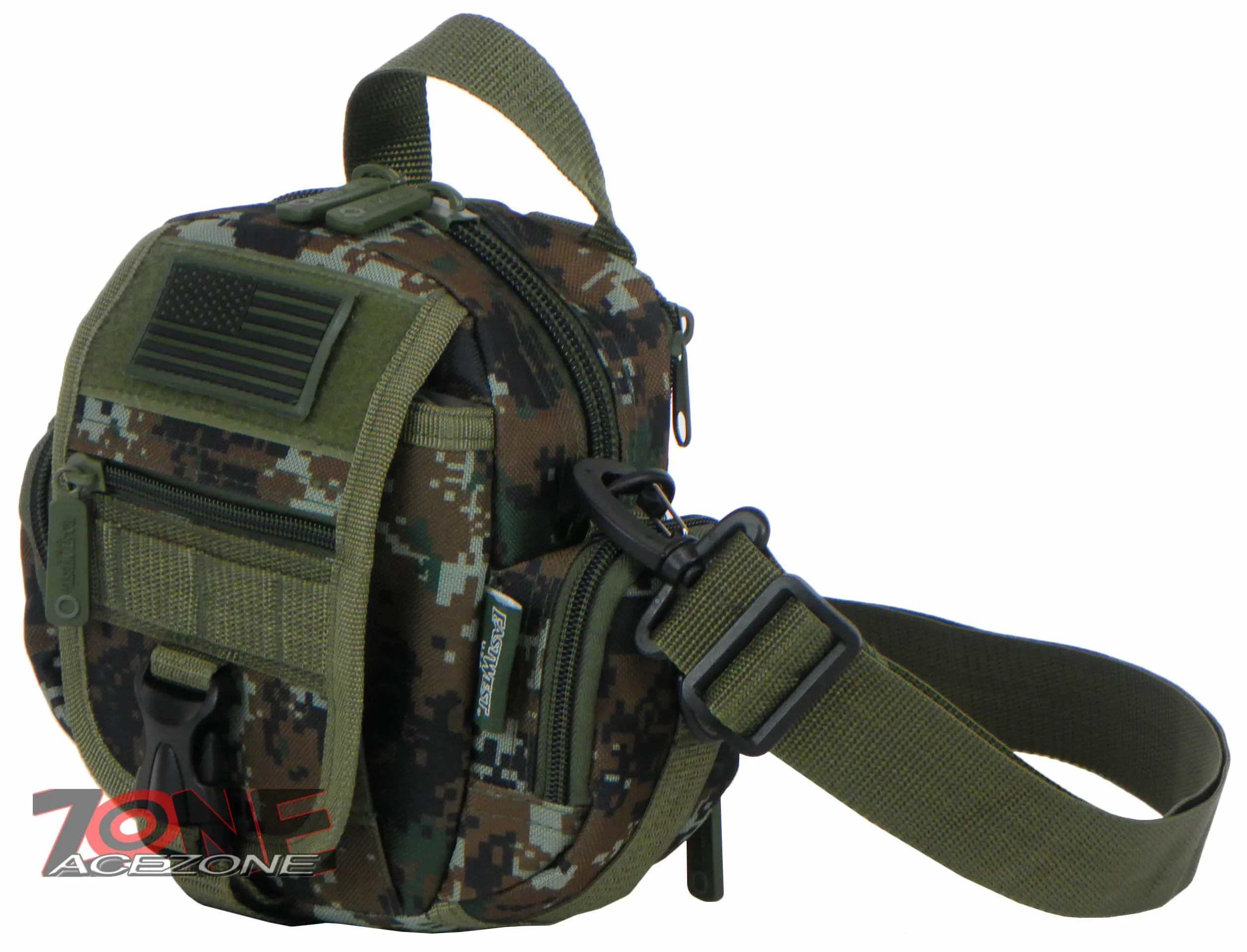 East West USA Tactical Multi Molle Assault Sling Utility Bag RTC527 GREEN ACU