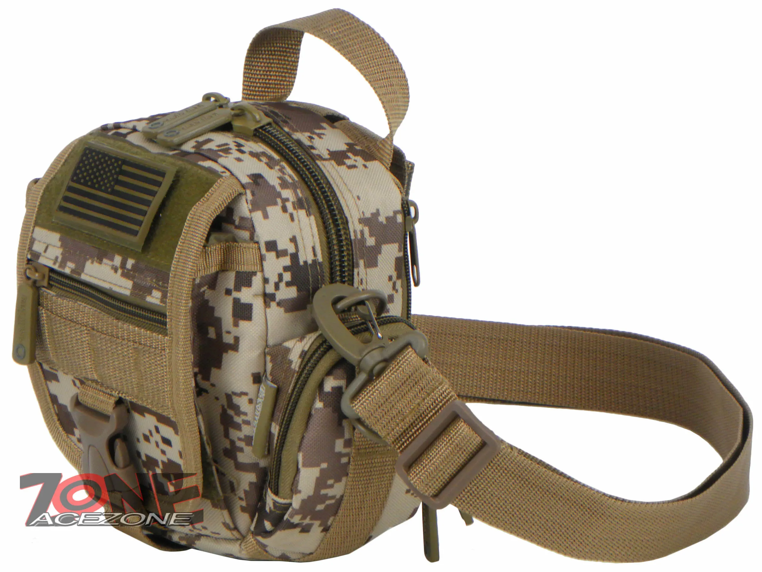 East West USA Tactical Multi Molle Assault Sling Utility Bag RTC527 TAN ACU