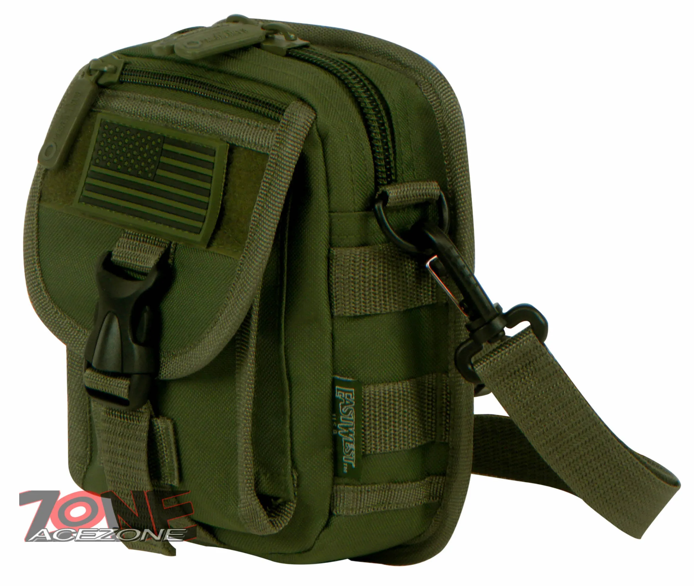 East West USA Tactical Pouch Waist Belt Utility shoulder Bag RT520 OLIVE