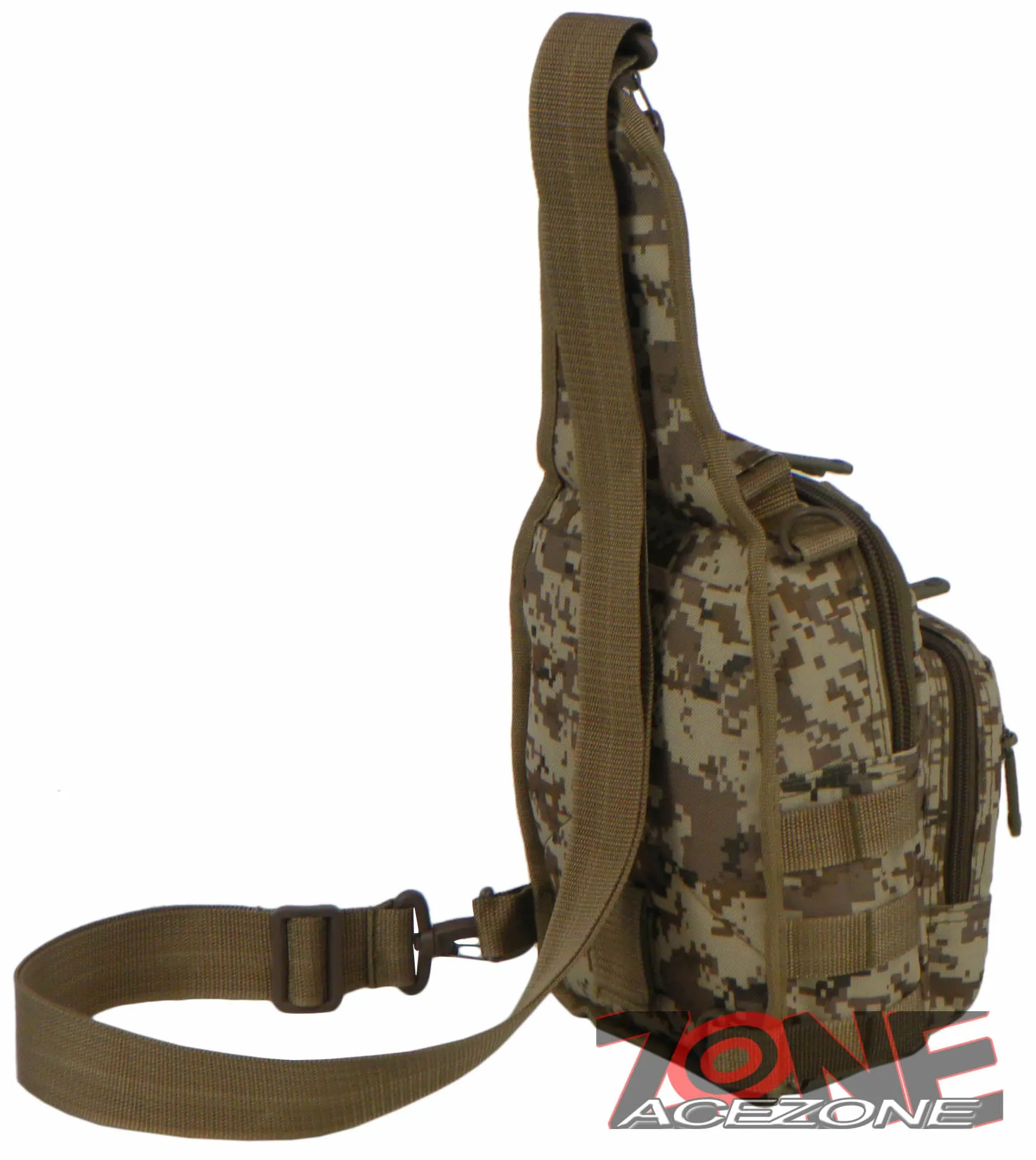 East West USA Tactical Shoulder Sling Trail Walker Utility Bag RTC517 TAN ACU