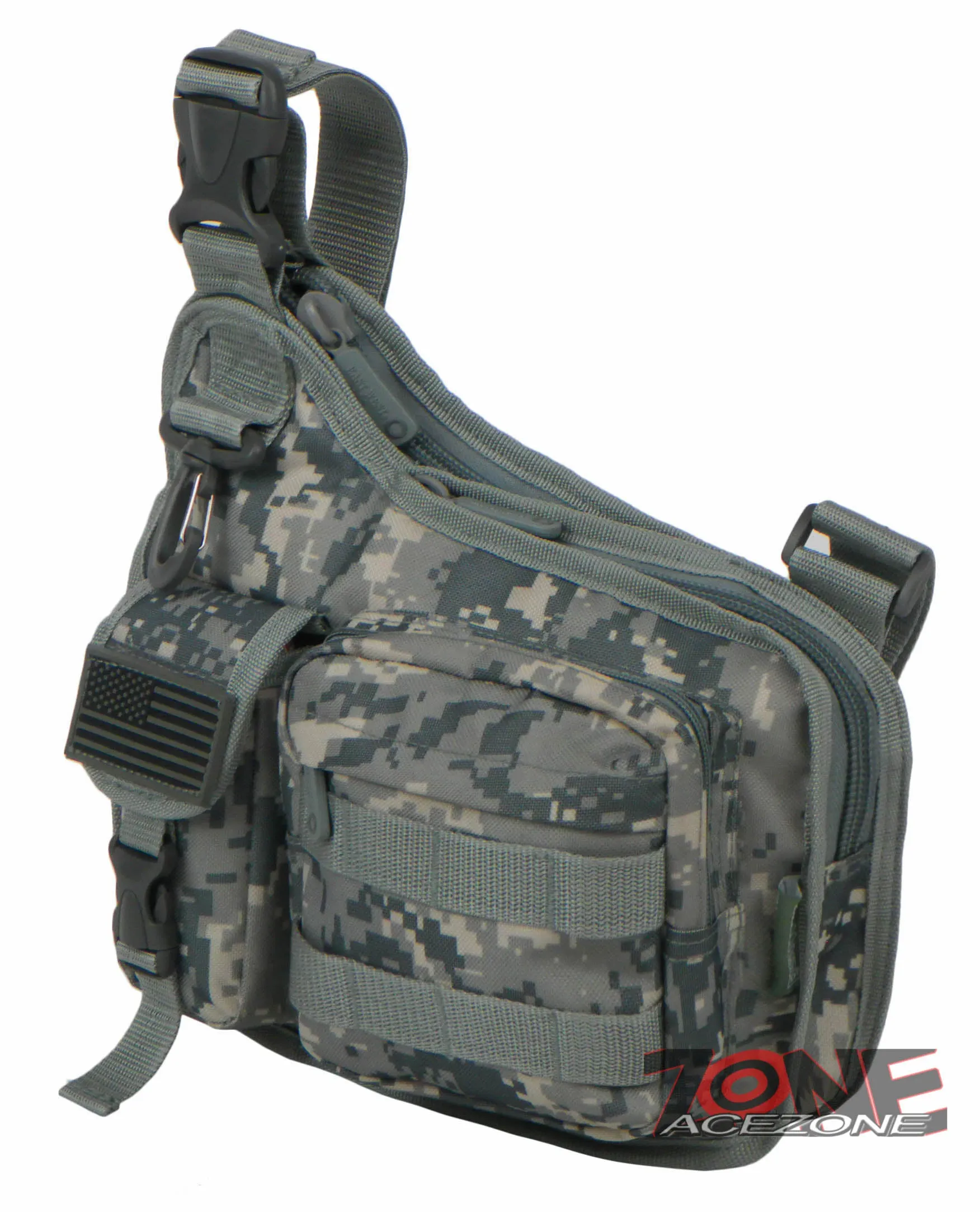 East West USA Tactical Shoulder Sling Trail Walker Utility Bag RTC518 ACU