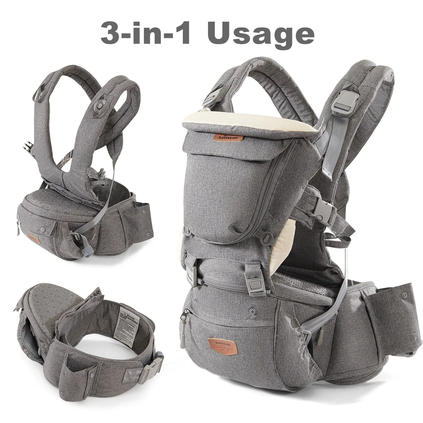 Ergonomic Baby Carrier 3-in-1