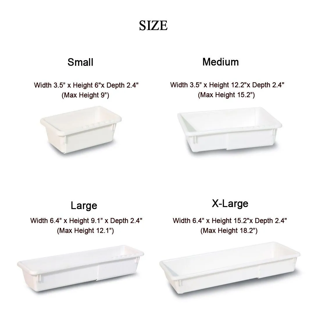 Expandable Drawers Organizer, Tidying Up with small boxes for organizing home (Pack of 4)
