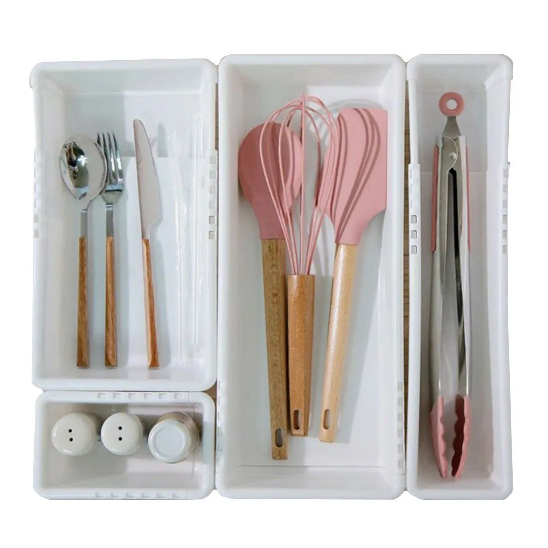 Expandable Drawers Organizer, Tidying Up with small boxes for organizing home (Pack of 4)