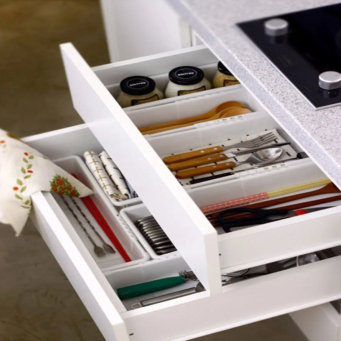 Expandable Drawers Organizer, Tidying Up with small boxes for organizing home (Pack of 4)