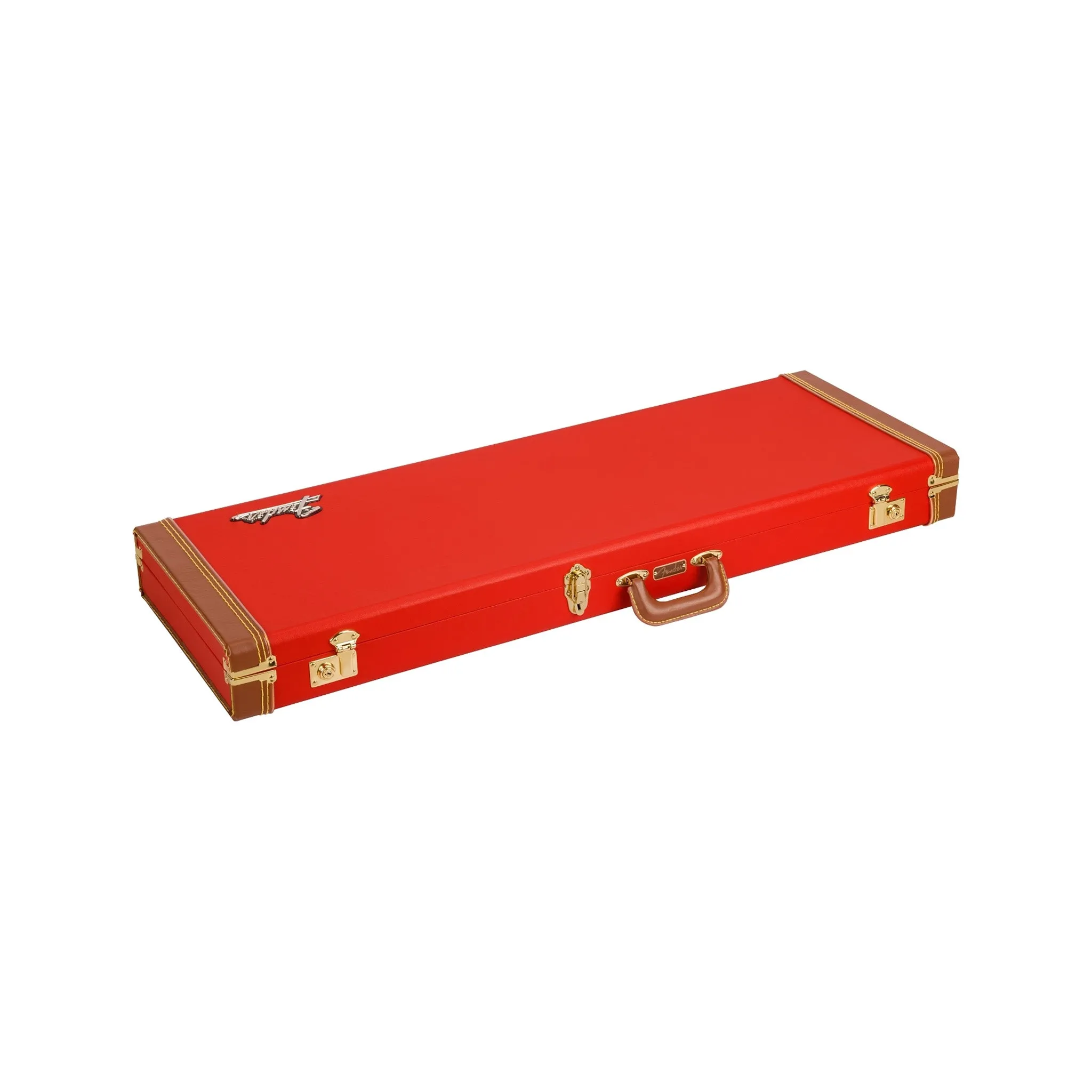 Fender Classic Series Stratocaster/Telecaster Guitar Wood Case, Fiesta Red