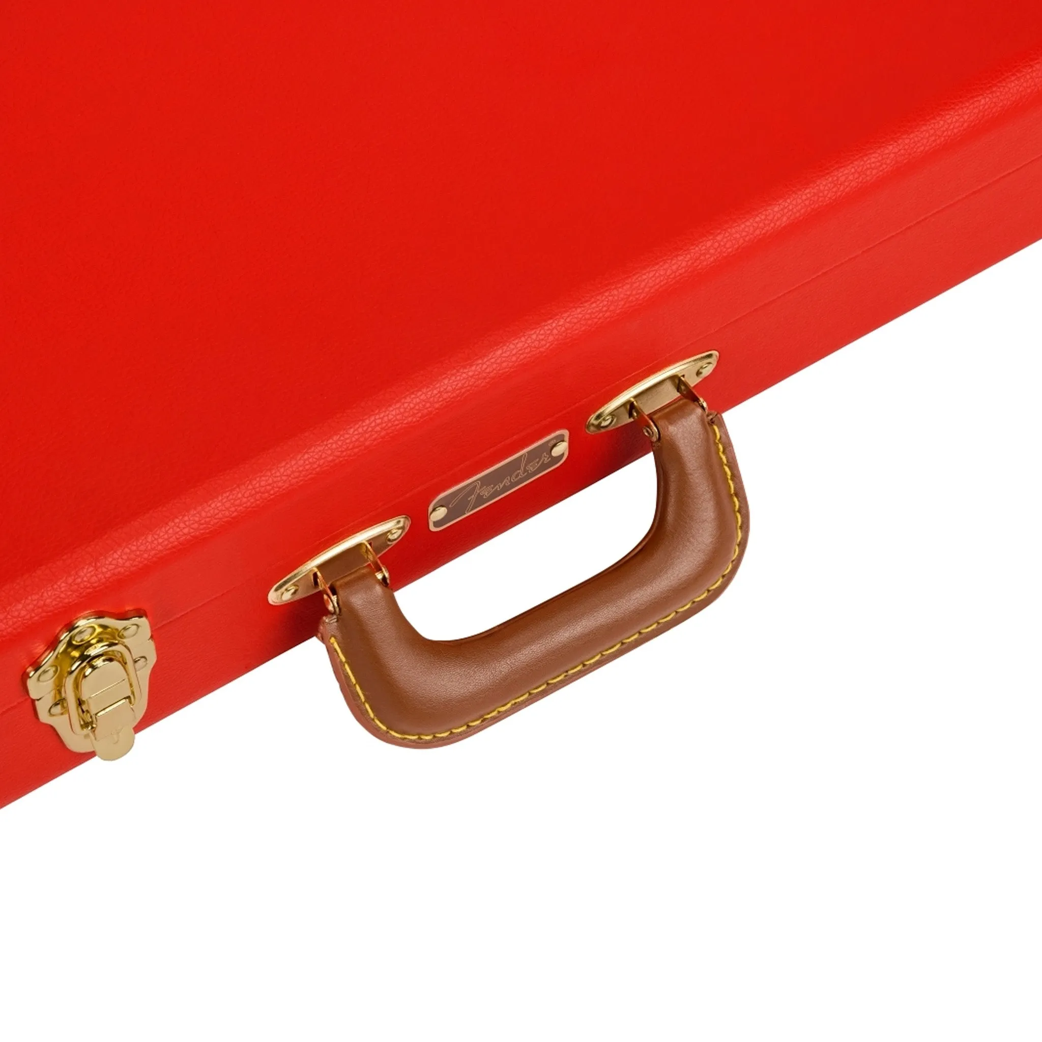 Fender Classic Series Stratocaster/Telecaster Guitar Wood Case, Fiesta Red