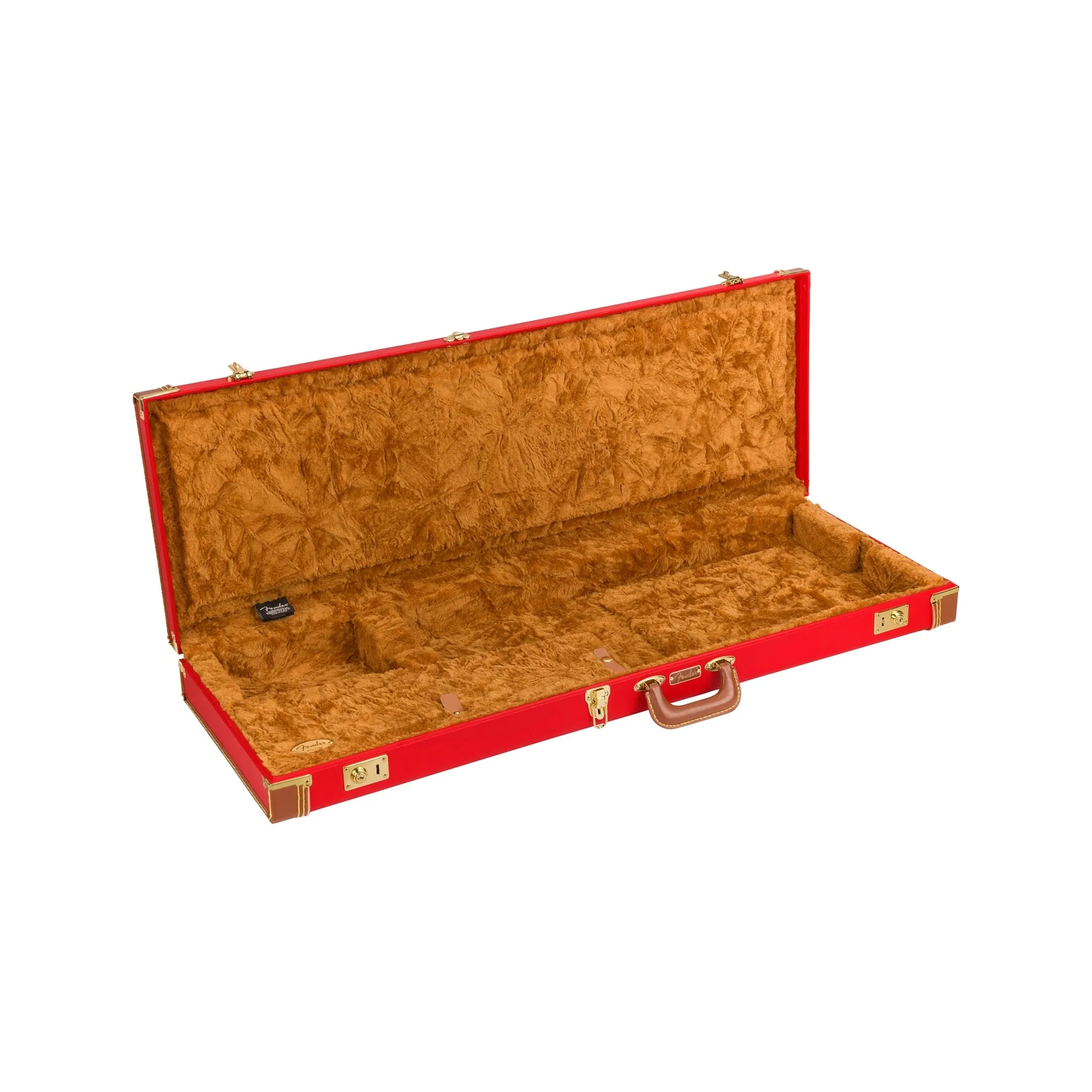 Fender Classic Series Stratocaster/Telecaster Guitar Wood Case, Fiesta Red