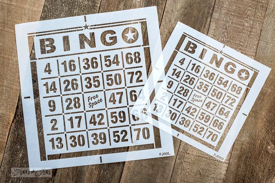 FJ008 Funky Junk's Bingo - Star - 2 size options