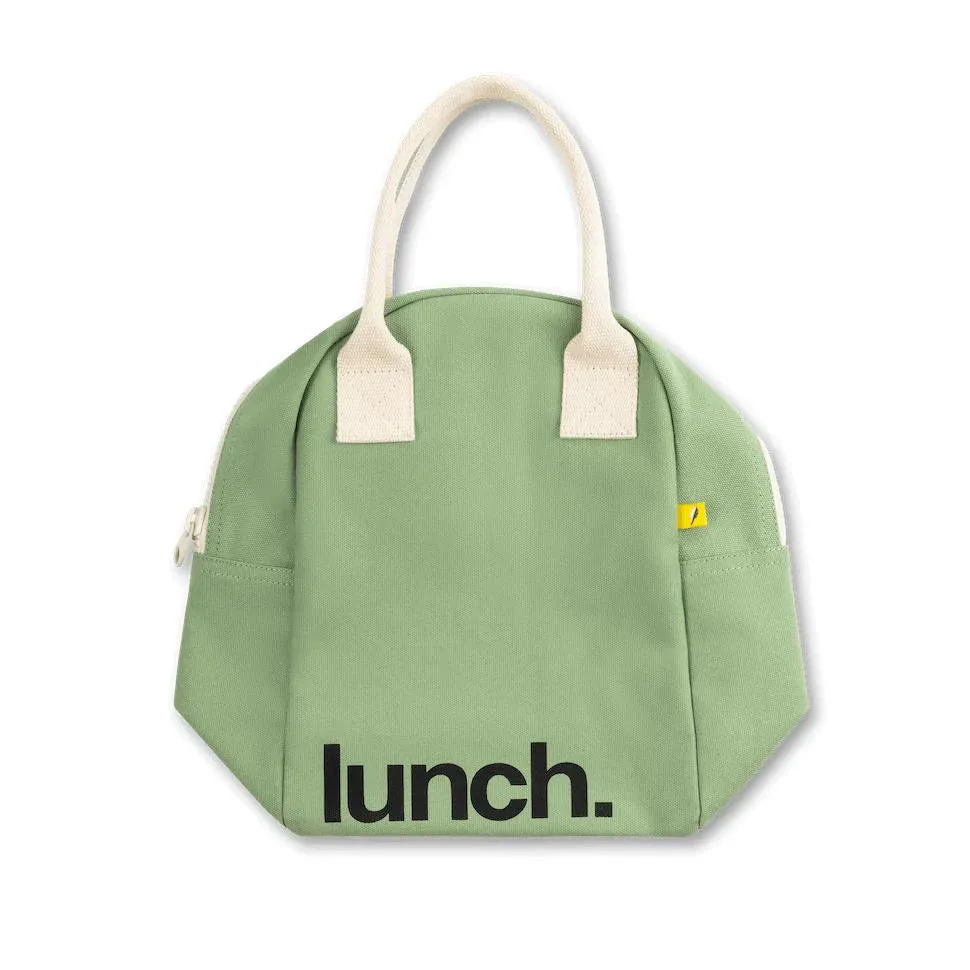 Fluf Zipper Lunch Bag (Lunch Moss)