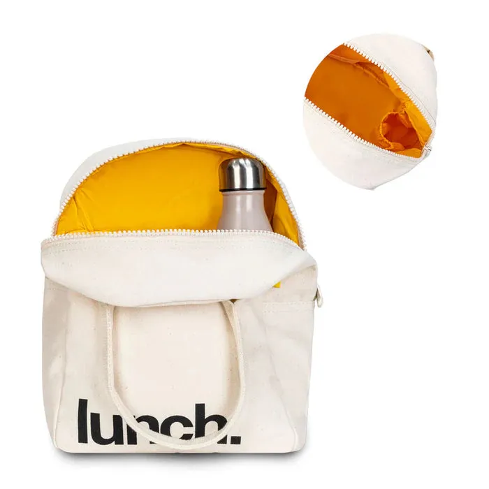 Fluf Zipper Lunch Bag (Lunch Natural)