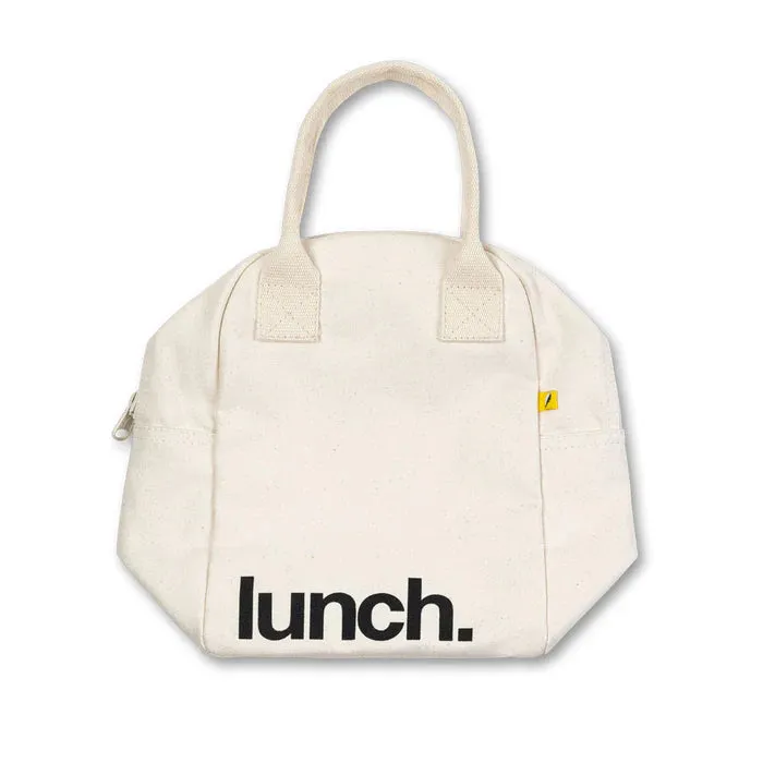 Fluf Zipper Lunch Bag (Lunch Natural)