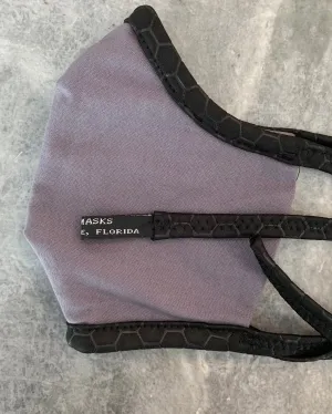 Gainesville-Hawthorne Trail: Grey with Black Trim and Black Foldover Elastic for Ears