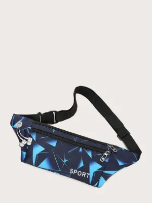 Geometric Pattern Fanny Pack  - Multicolor - FD ⚡
