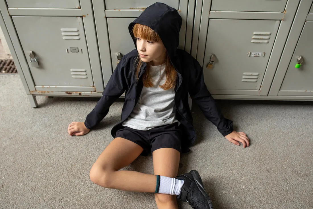 Girls' Multisport Lightweight Breathable Jacket - Black