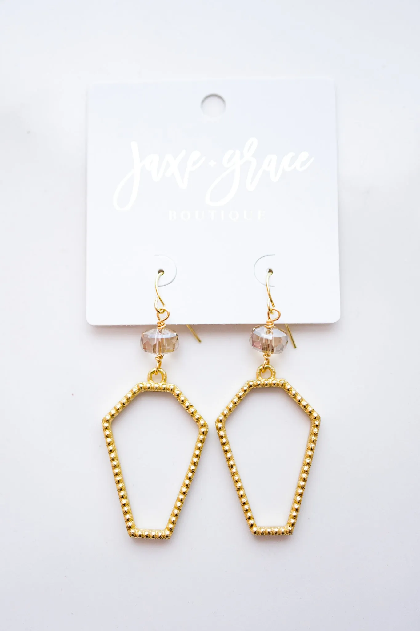 Gold Vase Shaped Earrings