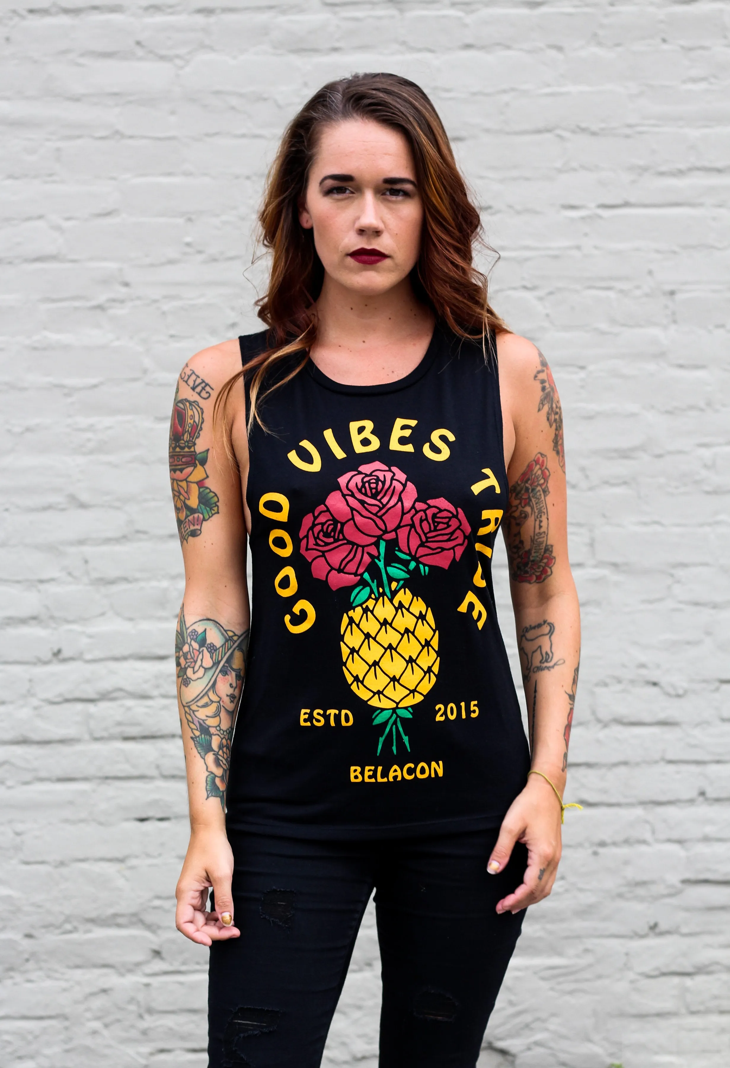 Good Vibes Tank - Black