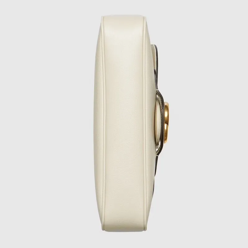 Gucci Small Messenger Bag with Double G in Ivory