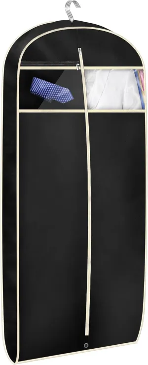 Gusseted Travel Garment Bag for Shirts Dresses and suit Coats 43"