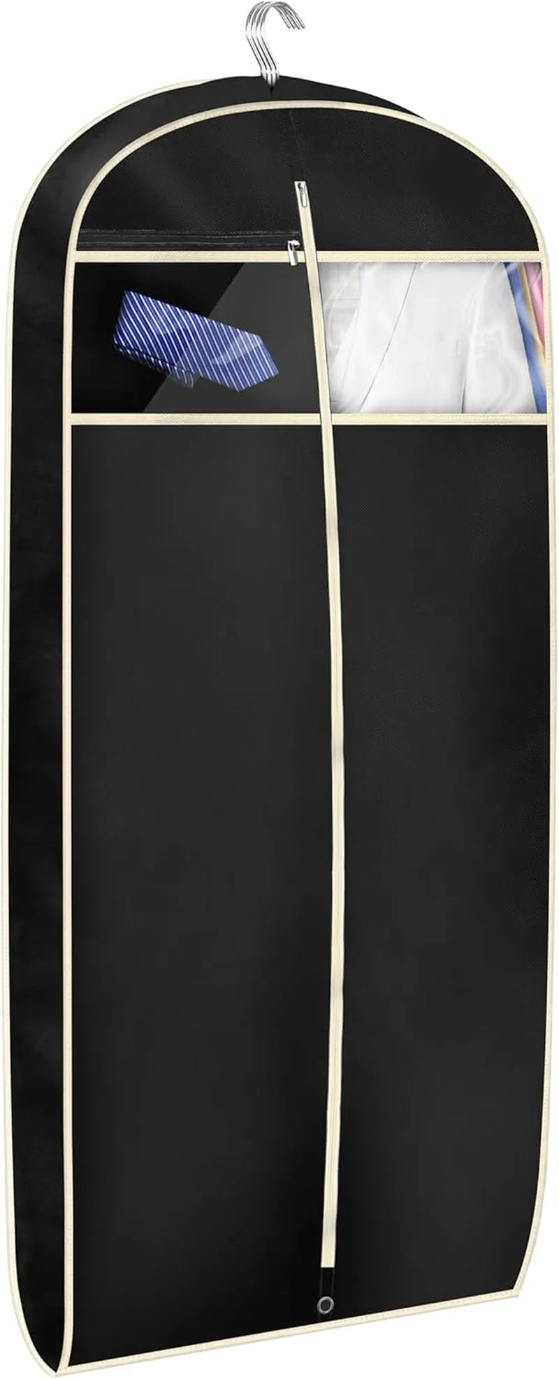 Gusseted Travel Garment Bag for Shirts Dresses and suit Coats 43"