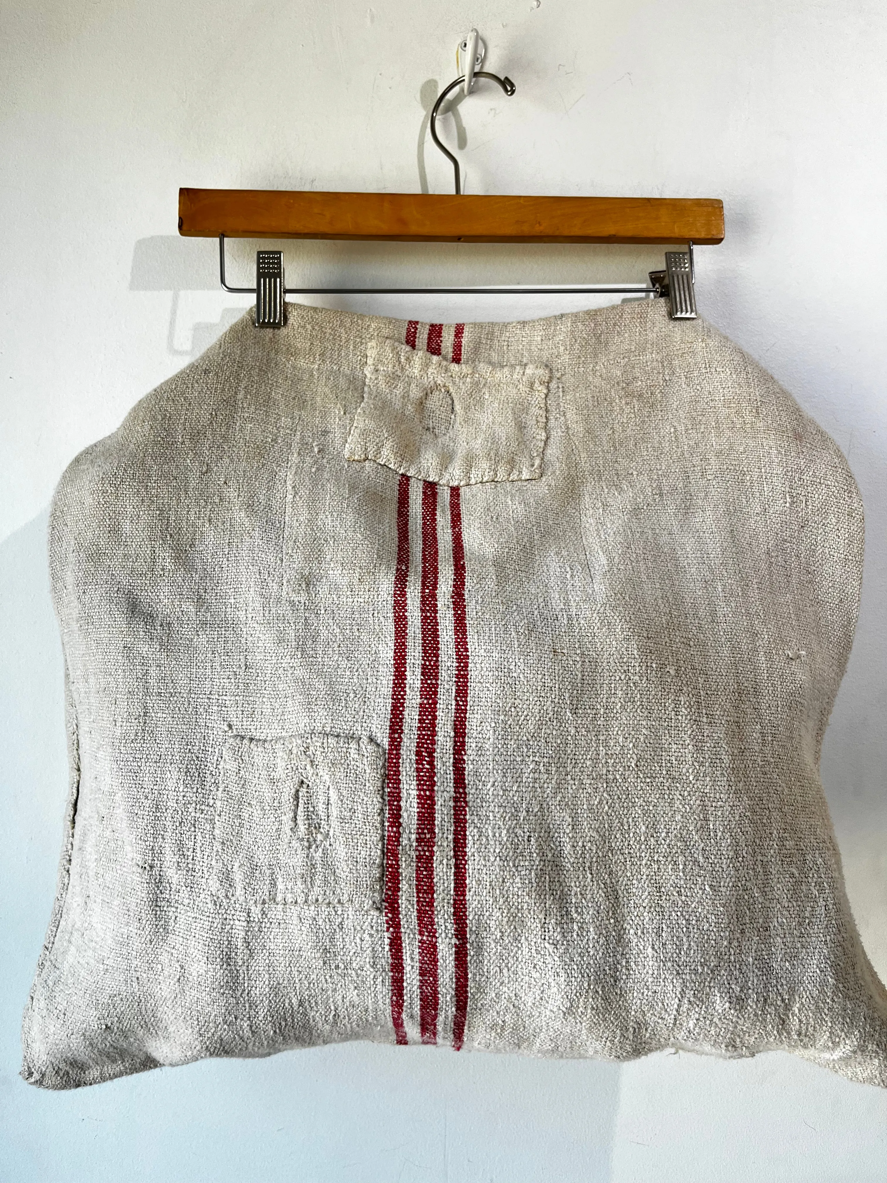 Hand Made Burlap Feed Bag