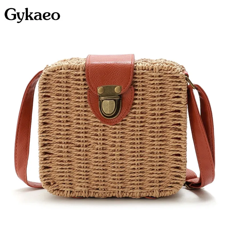 Handmade Designer Small Straw Shoulder Bag