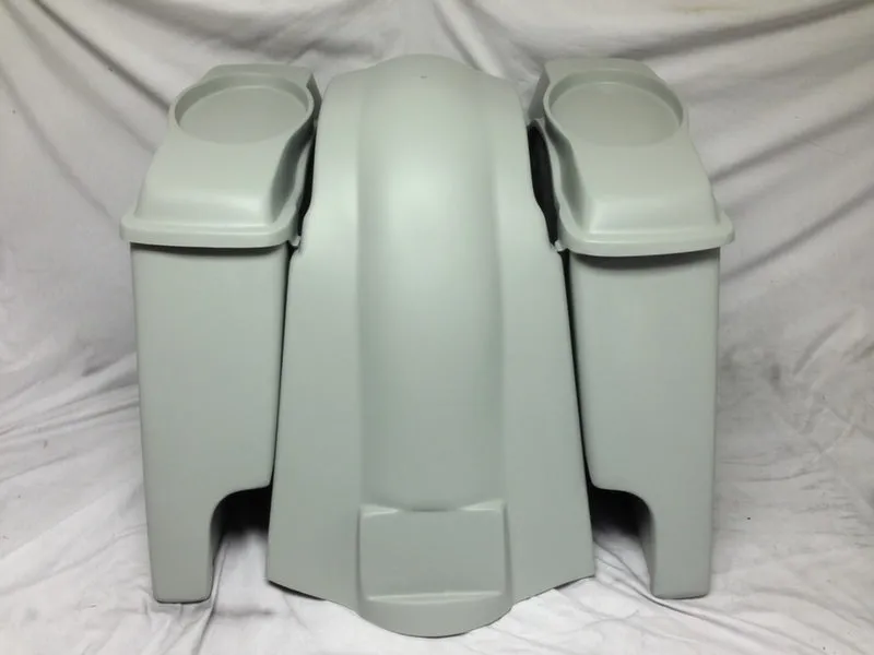 Harley Davidson 6" Extended Saddlebags with Cut Outs and 6.5" Speaker Lids - Not Painted