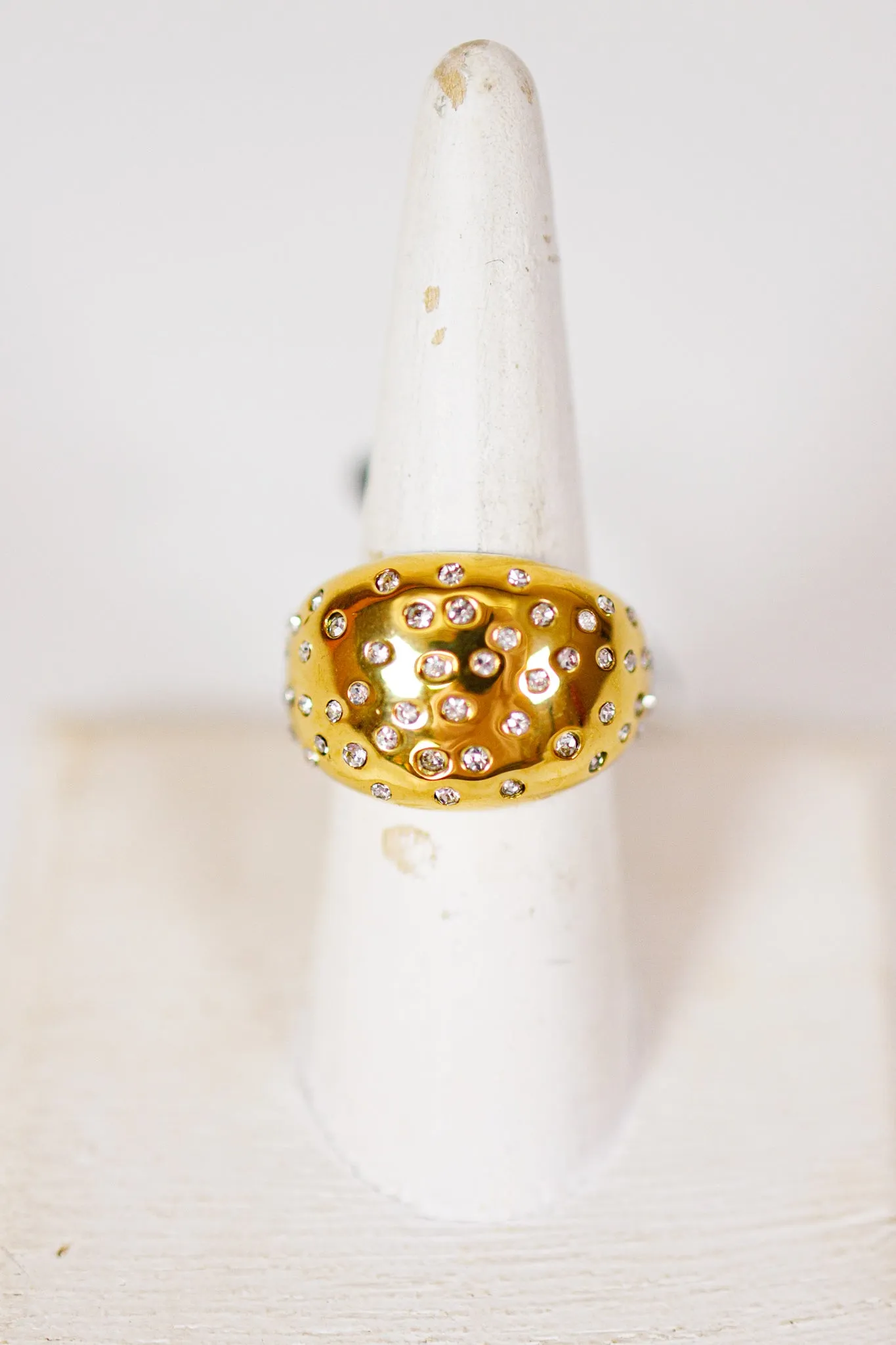 HD Gold Crystal Ring