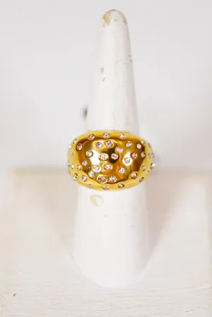 HD Gold Crystal Ring
