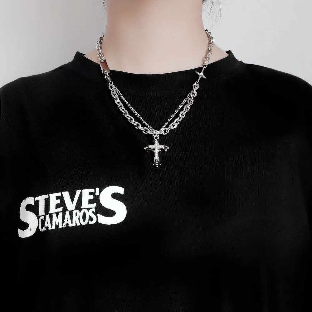 High Street Cross Necklace