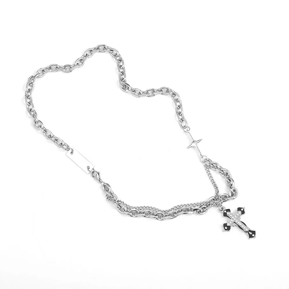 High Street Cross Necklace
