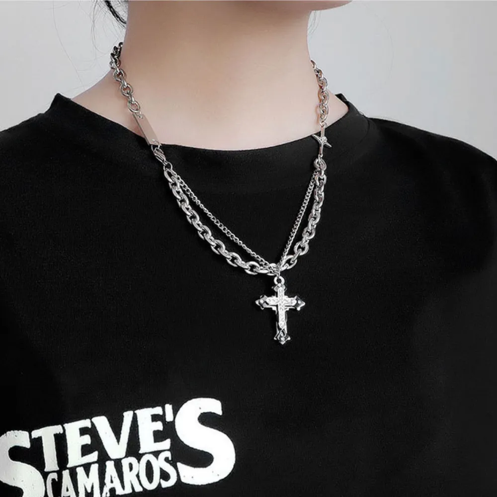 High Street Cross Necklace