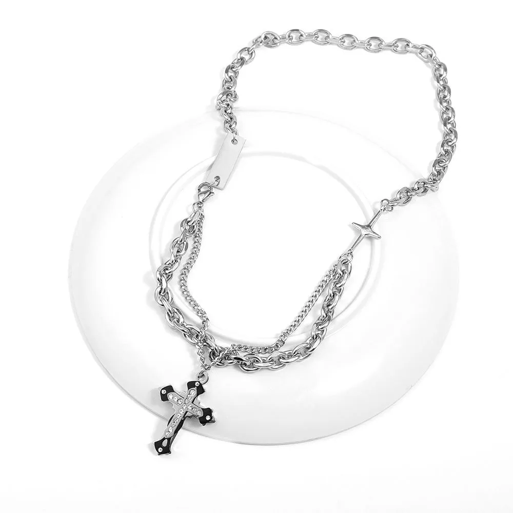 High Street Cross Necklace